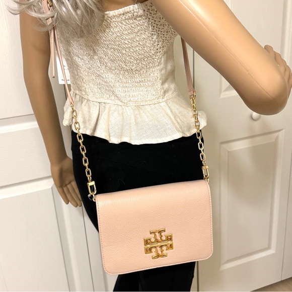 Tory Burch Britten Combo Pink Gold Crossbody - Picture 4 of 12